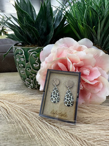 Teardrop Leopard Earring