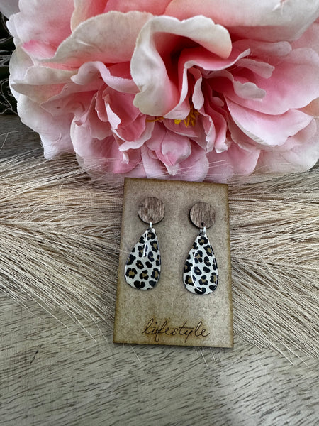 Teardrop Leopard Earring