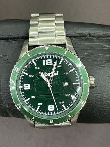 Timberland Green & Silver Ashmont Analog Watch