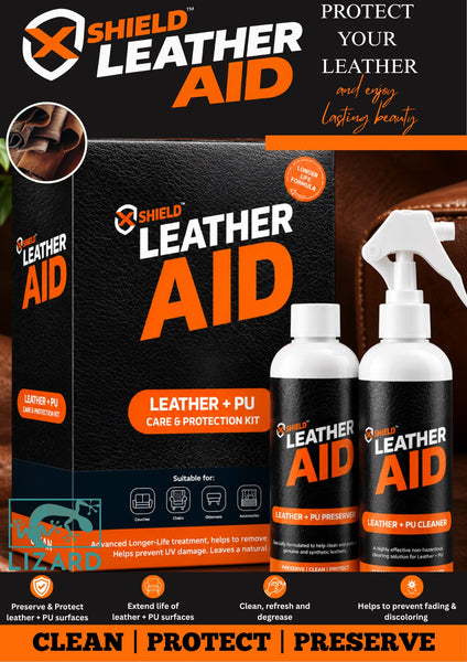 XShield Leather Aid – Leather + PU Care & Protection Kit