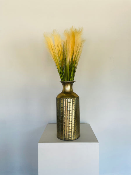 Pattern Design Golden Vase Tin (Small)