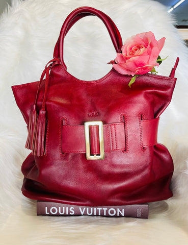 Nuvo Belted Bag Red