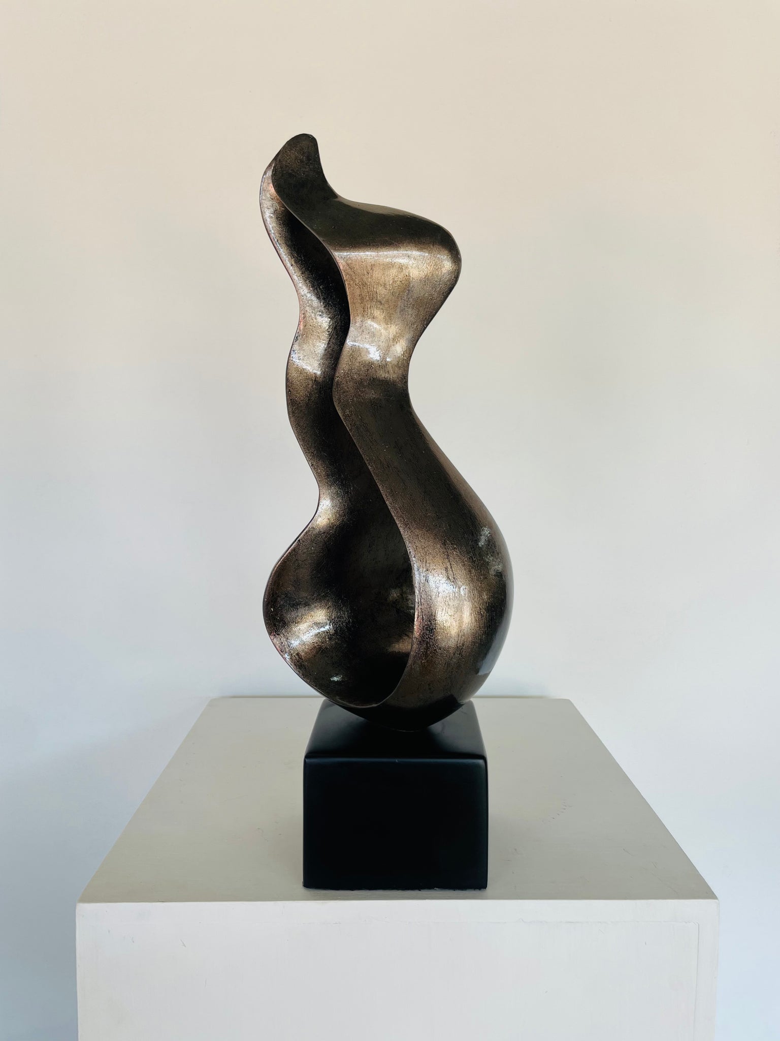 Modern Abstract Sculpture Metallic