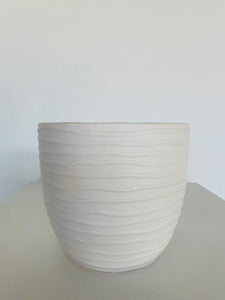 Ceramic White Ocean Planter