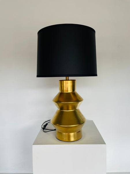 Luxury Modern Table Lamp Golden with Black Shade