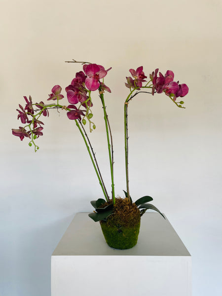 Pink Orchid Faux Plant