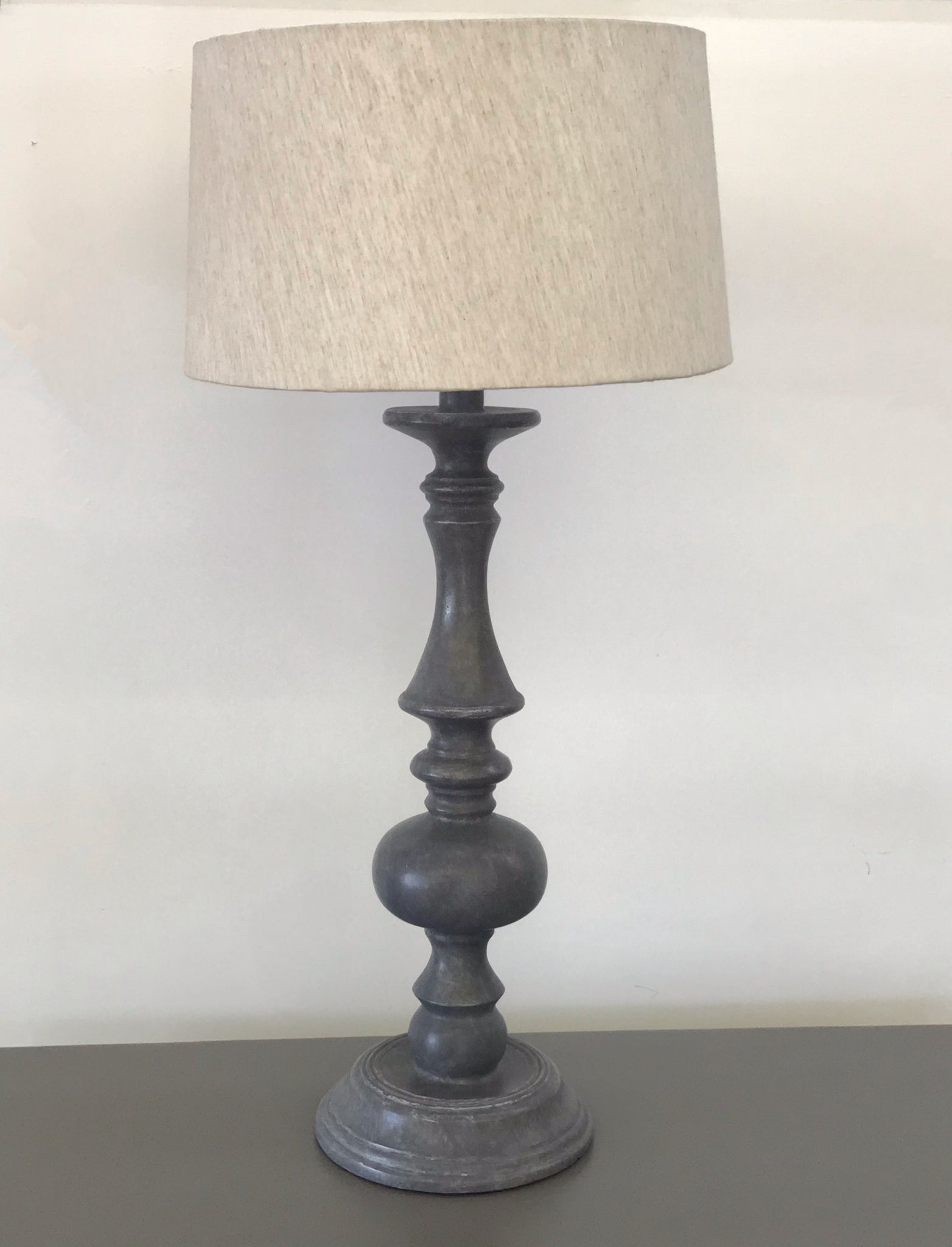 Grey Ball Lamp