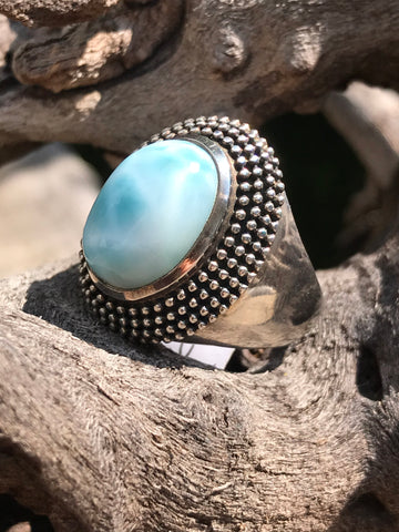 Larimar in Detailed Setting (Size P)