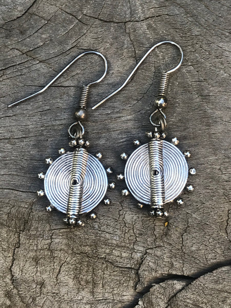 Aztec Drop Earring – 925 Sterling Silver