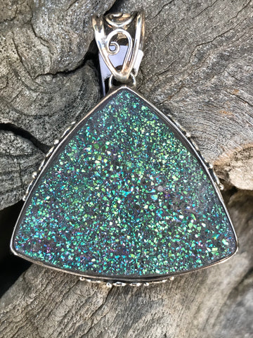 Druzy Triangle Pendant