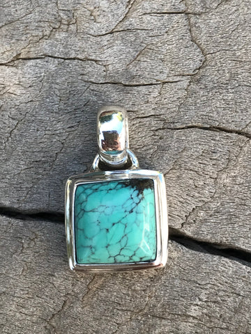 Light Turquoise Square Pendant