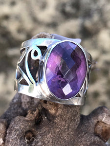 Amethyst Broad Band (Size L)