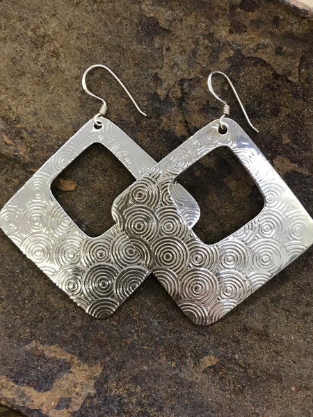 Silver Scroll Squares