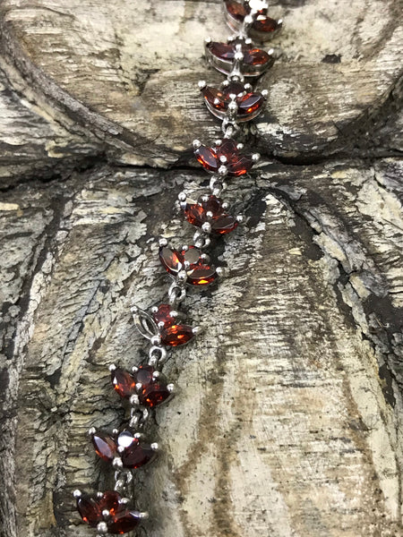 Garnet Bracelet 20 cm