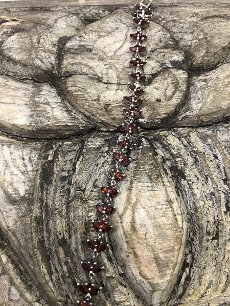 Garnet Bracelet 20 cm