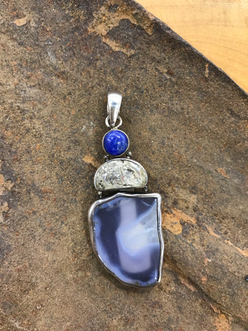 Lapis Lazuli & White Amber