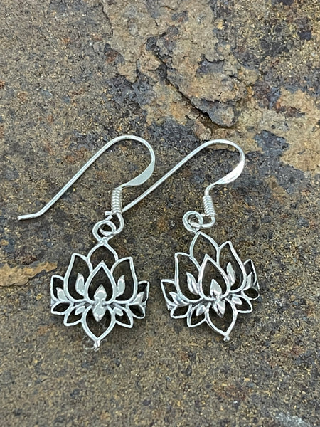 Lotus flower earring