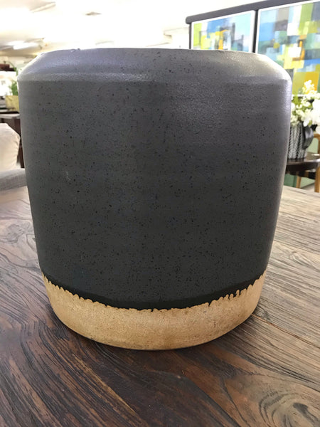Modern Black/ Neutral Ceramic Planter